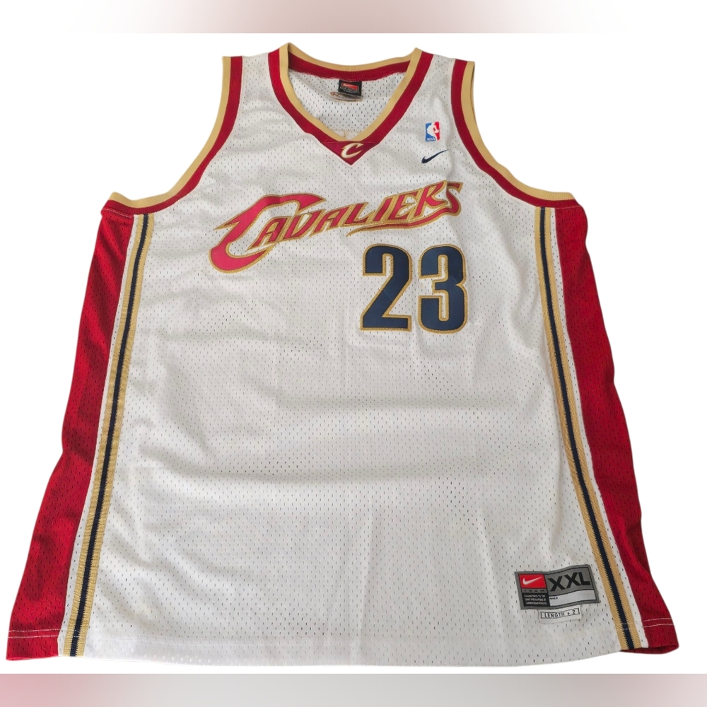 Vintage Nike LeBron James Cleveland Cavaliers Jersey Mens XXL 23 NBA Length 2